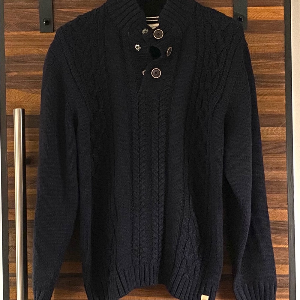 Weatherproof vintage men’s cabled sweater XXL